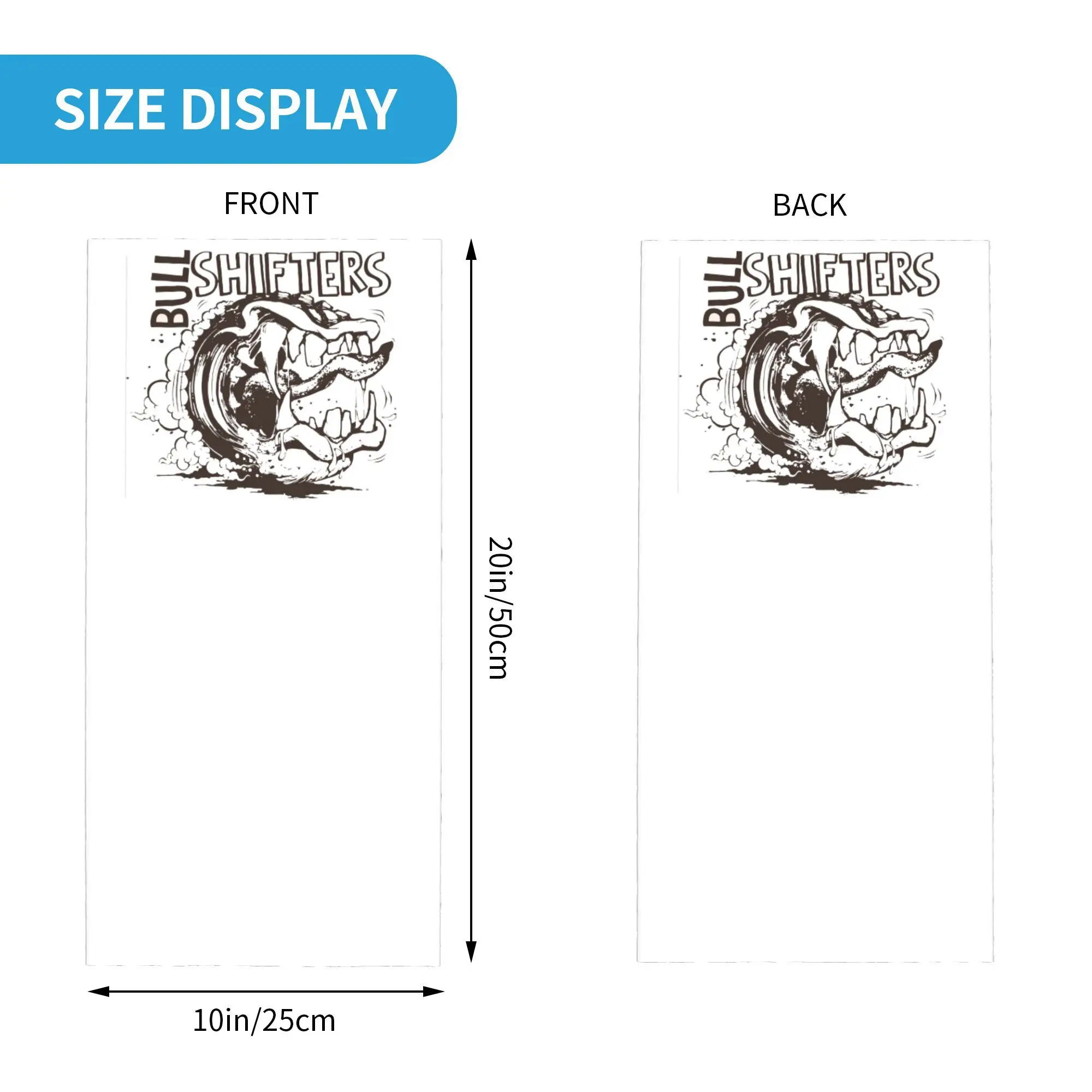 Bull Shifters Bandana Nekhoes Bedrukte Wikkelsjaal Warme bivakmuts Hardlopen Unisex Volwassen Wasbaar