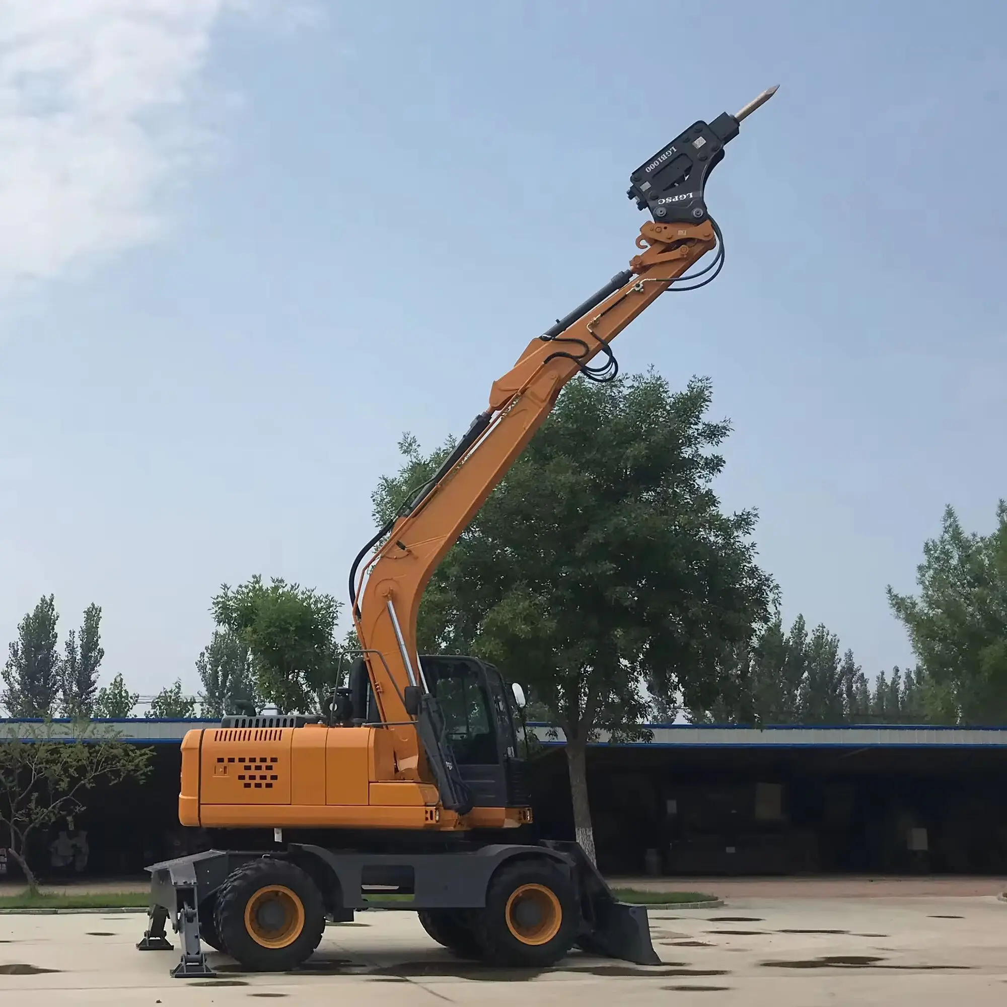 Engenharia Construção Escavadeira Pesada, Escavadeira De Rodas da China, 10Ton 13.5Ton 15Ton 21Ton