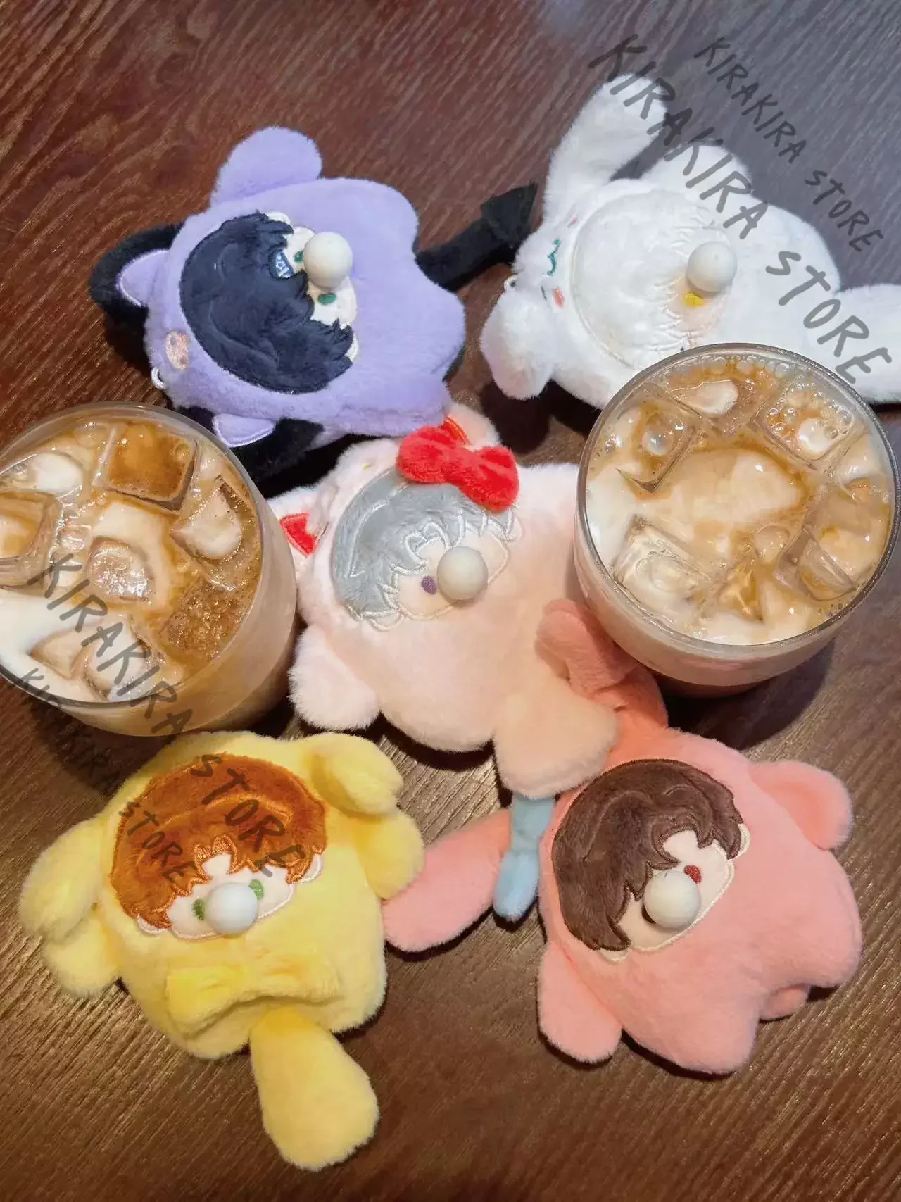 

Light and Night 10cm Fluffy Bubble Pinch Mascot Maumet Charlie Jesse Osborn Evan Sariel Moppet Fangoods Pendant Hanging Ornament