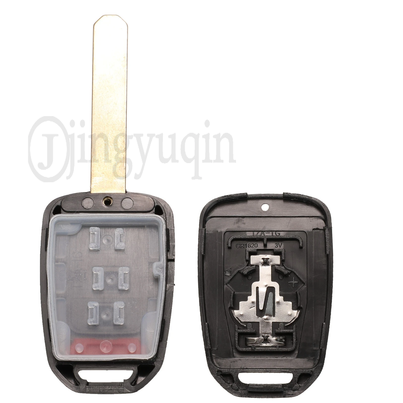 jingyuqin 2/3/4 Buttons Remote Key Shell Case For Honda Accord CR-V FIT XR-V VEZEL CITY JAZZ CIVIC HR-V FR-V Fob Replacement