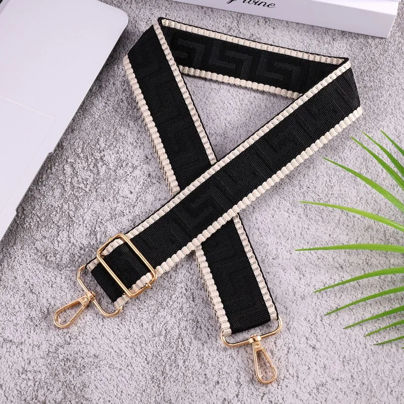 Women Bag Straps Handbag Belt Crossbody Shoulder Bags 2024 Fashion Pure Color Women\'s Nylon Messenger Bag Accessories