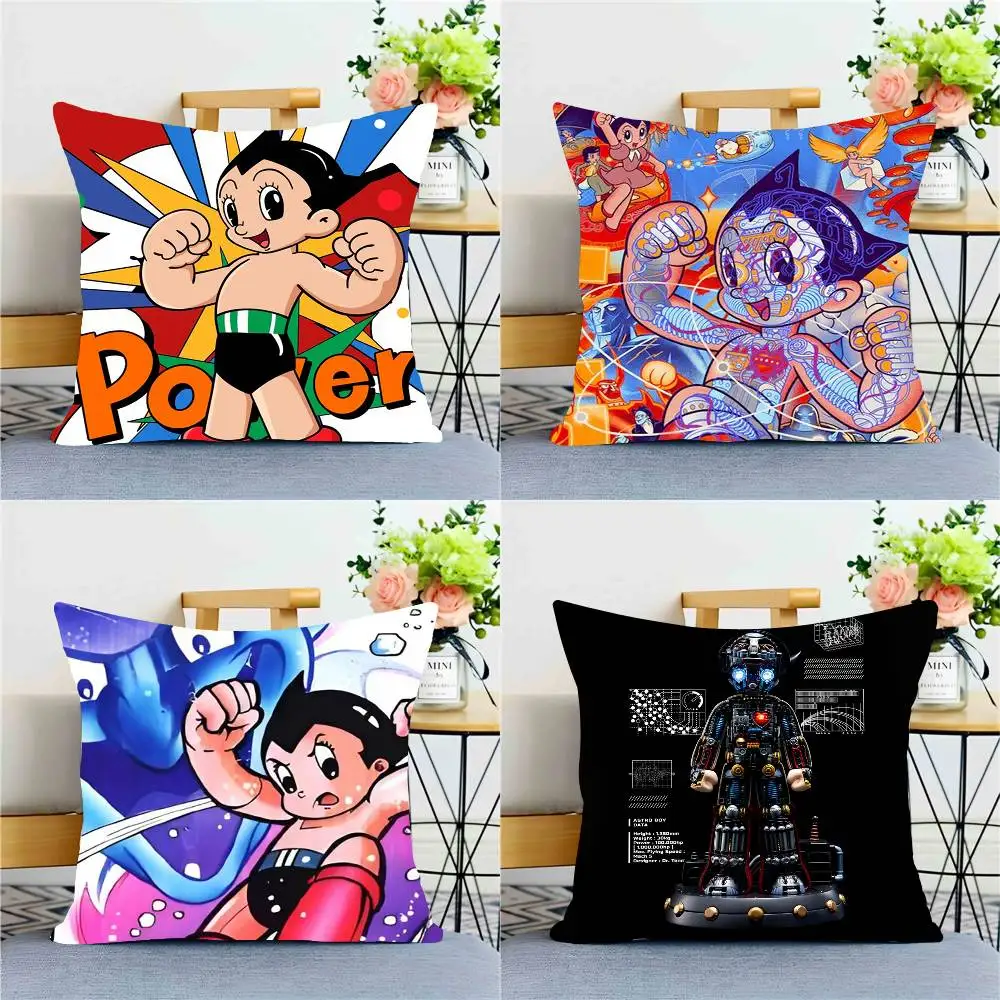 1PC Anime Astro Boy Kissen Fall Platz Schlafzimmer Sofa Freizeit Komfort Kissen Auto Hause Dekoration Kissenbezug 40x40