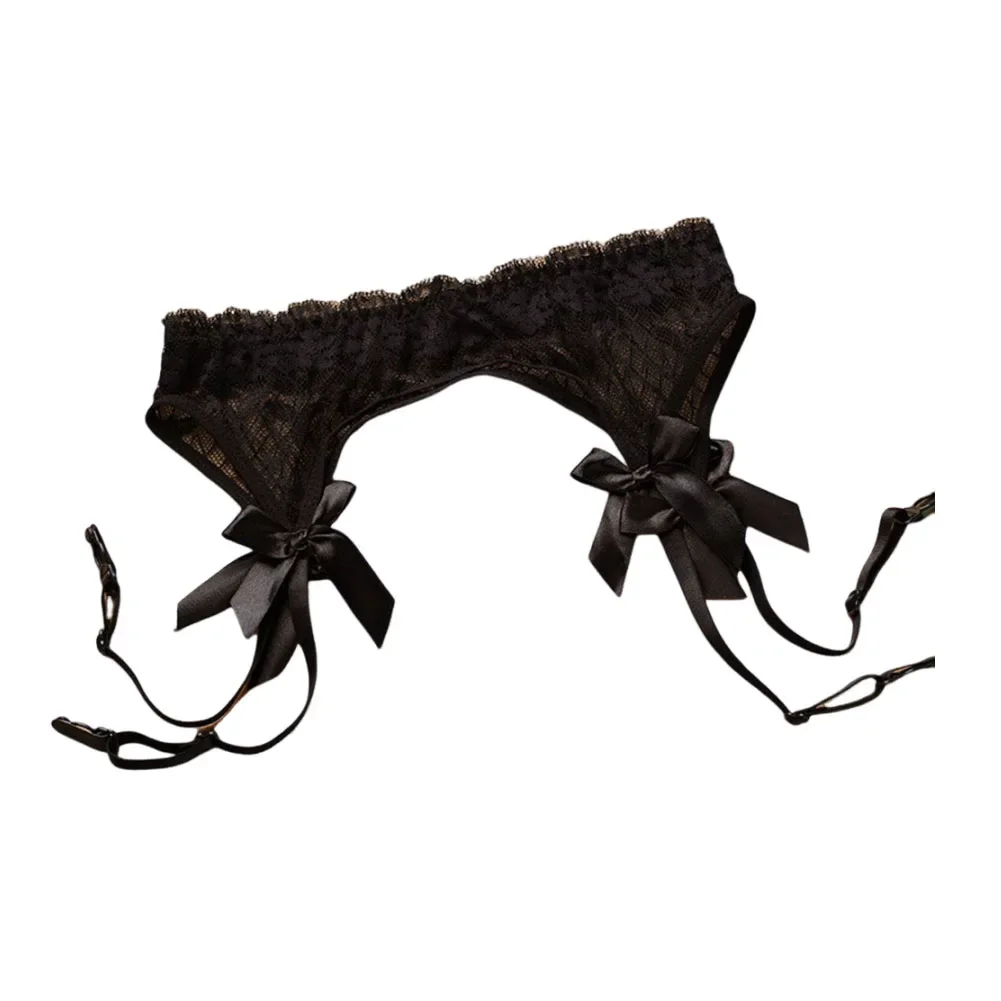 Черное сексуальное женское белье, сплошной цвет, подходит для всех сезонов, абсолютно новая повседневная одежда, средней эластичности, полиэфирная ткань