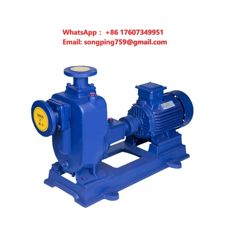 ZX Self-Priming Pump for Chemical Petroleum & Marine Applications ZX Self-Priming Pump for Industrial Water Supply & Irrigation