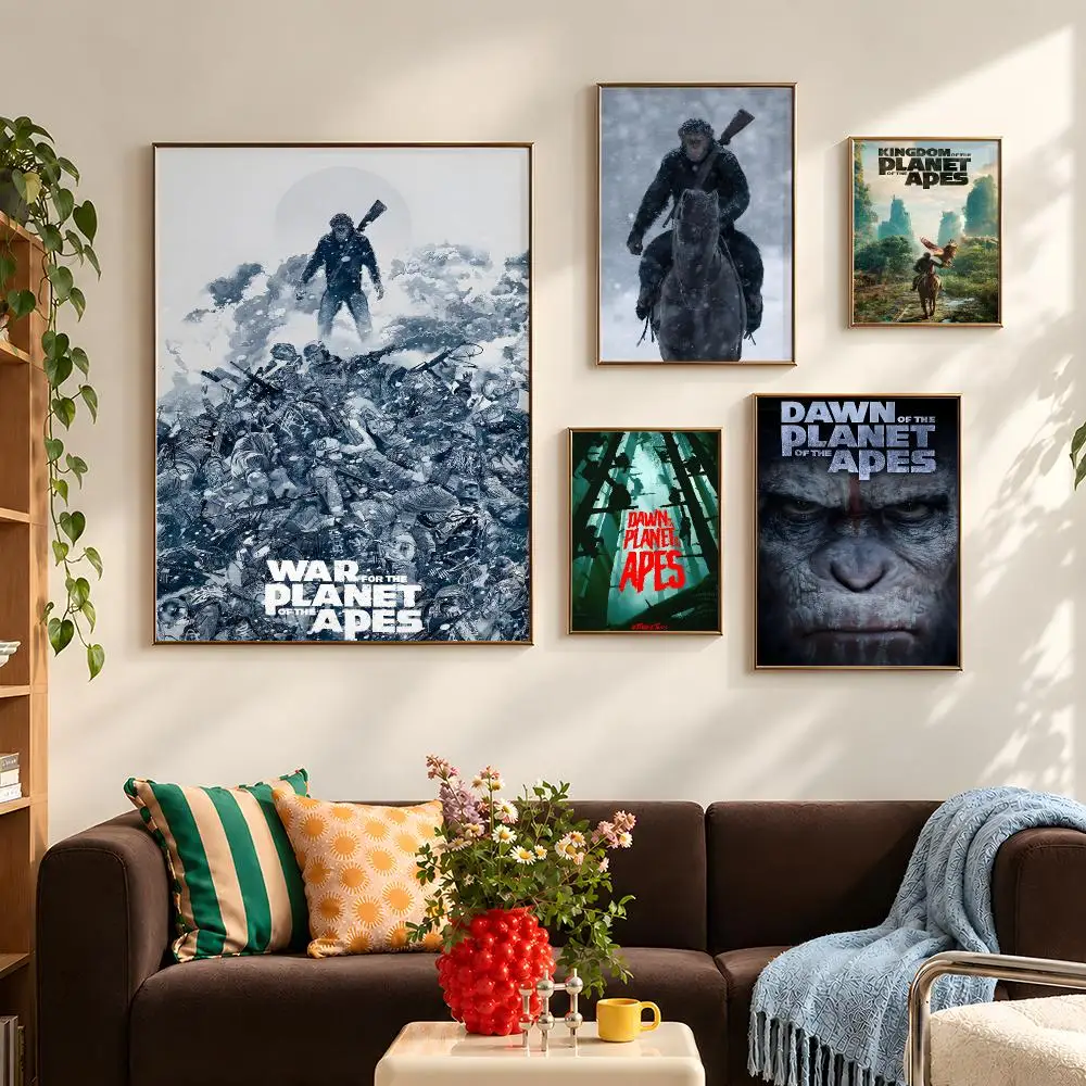 Movie Planet of the Apes Caesar Koba Poster Wall Art PP Waterproof HD Self Adhesive Modern Home Decor Living Room Apartment Gift - view 4