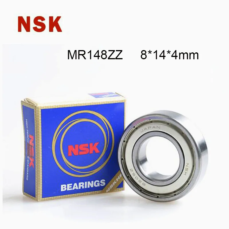 

Japan NSK 5/10pcs MR148ZZ High Speed Deep Groove Ball Miniature Mini bearings MR148ZZ MR148-ZZ 8*14*4mm Bearing Steel