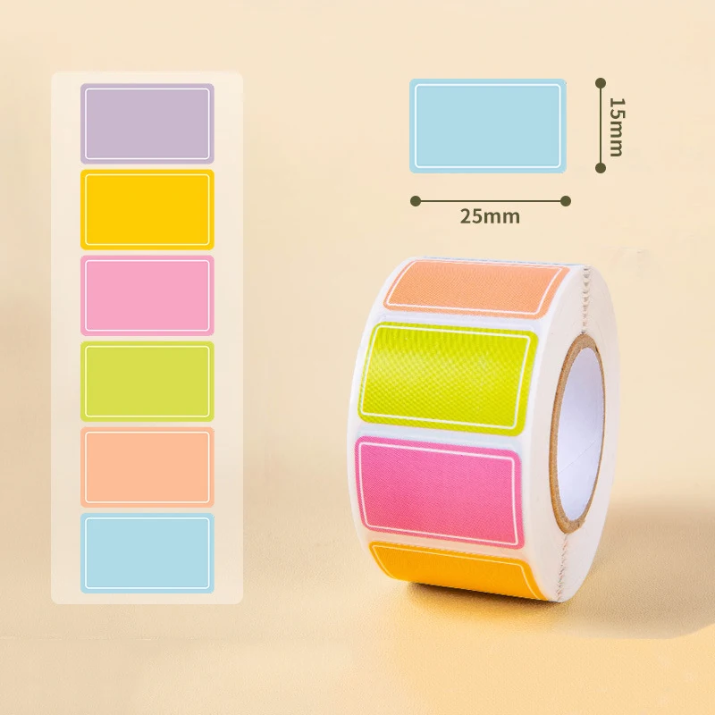 Colorful Label Stickers Waterproof Self-Adhesive Logo Handwritten Name Name Stickers Index Stickers 500 Stickers