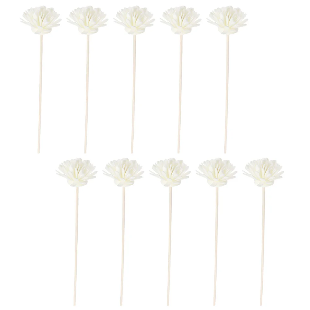 

10 Pcs Artificial Flowers Replaceable Aromatherapy Sticks Dried Diffusers Essential Oil Refill Pe Diffusing Decors Household