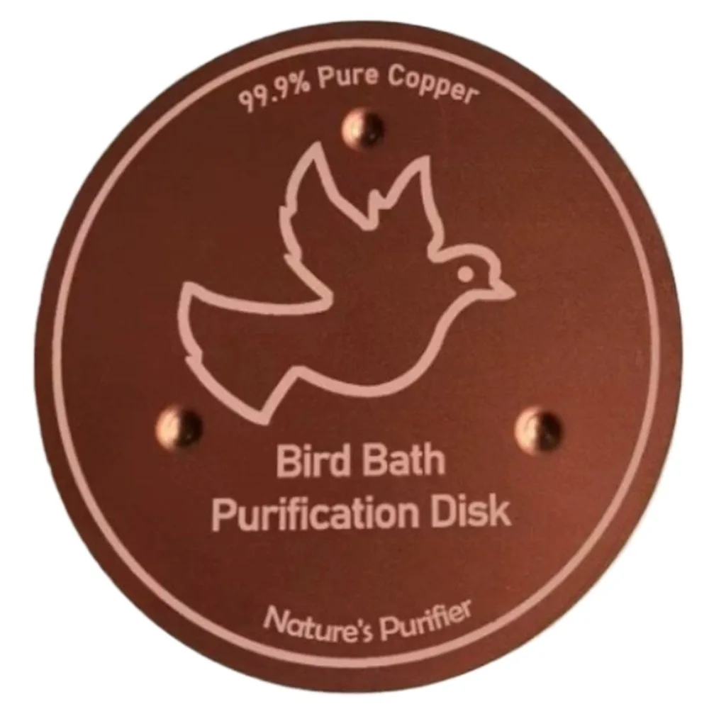 

Triple-Point Support Bird Bath Copper Disk 0.8mm Thick Physical Clean Copper Purifier Plate Universal Efficient