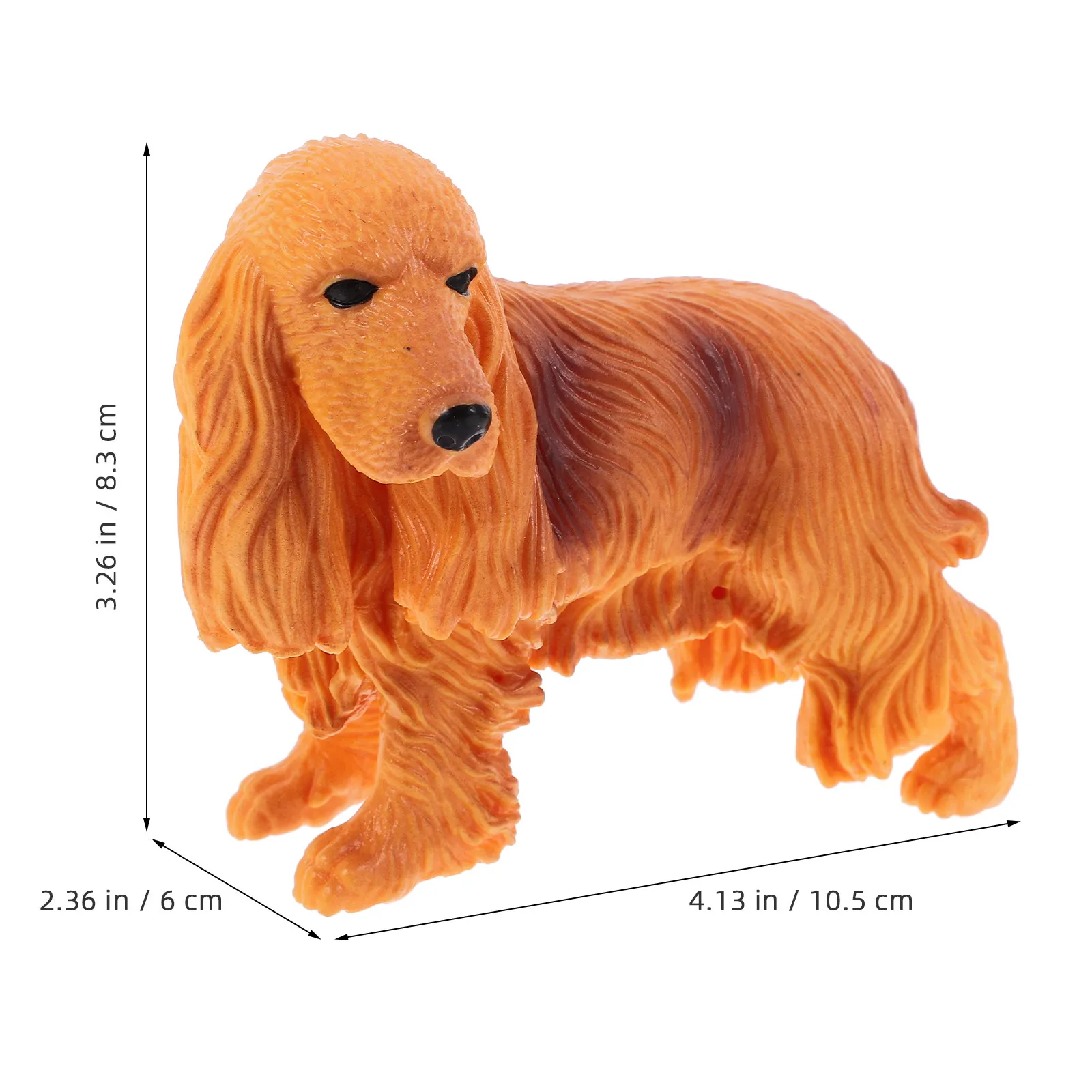 Realistic Simulation Dog Animal Decor Small Puppy Sculpture Artificial Dog Decoration for Desktop Home Office Gift