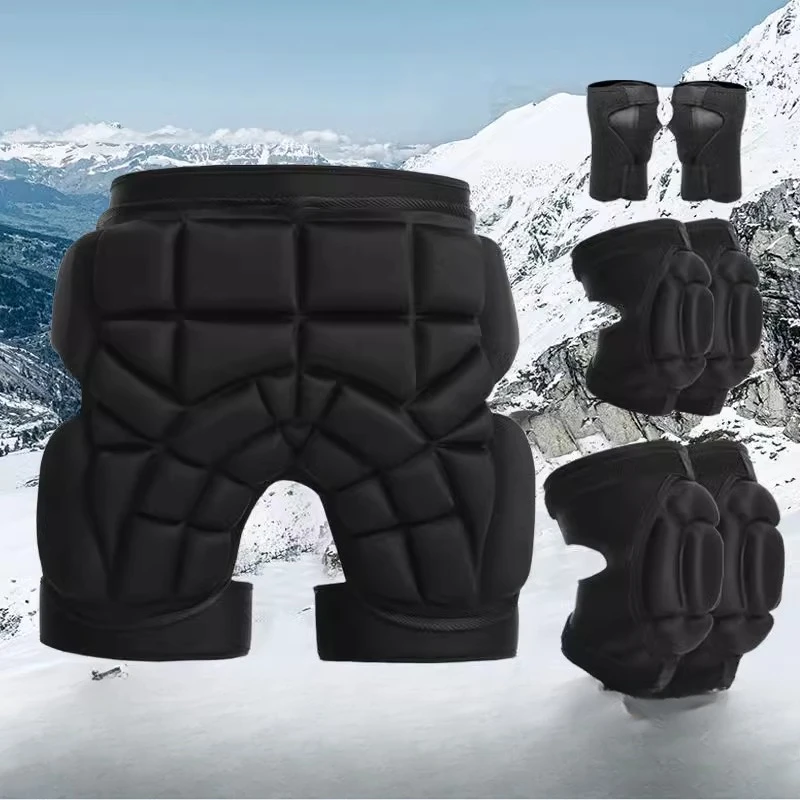 

Ski butt pad hip protection, external wear knee pads and elbow pads