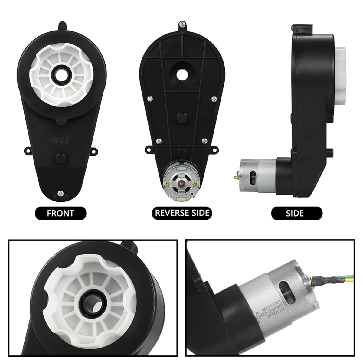 X55A-12V crianças passeio no carro 30000rpm motor 2pcs motor elétrico motocicletas unidade rs555 de alta velocidade