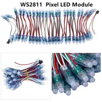 1000pcs DC 5V Input 12mm WS2811 2811 IC Full Color LED Module Pixel  Light IP68 Waterproof RGB Color Digital LED Pixel Light