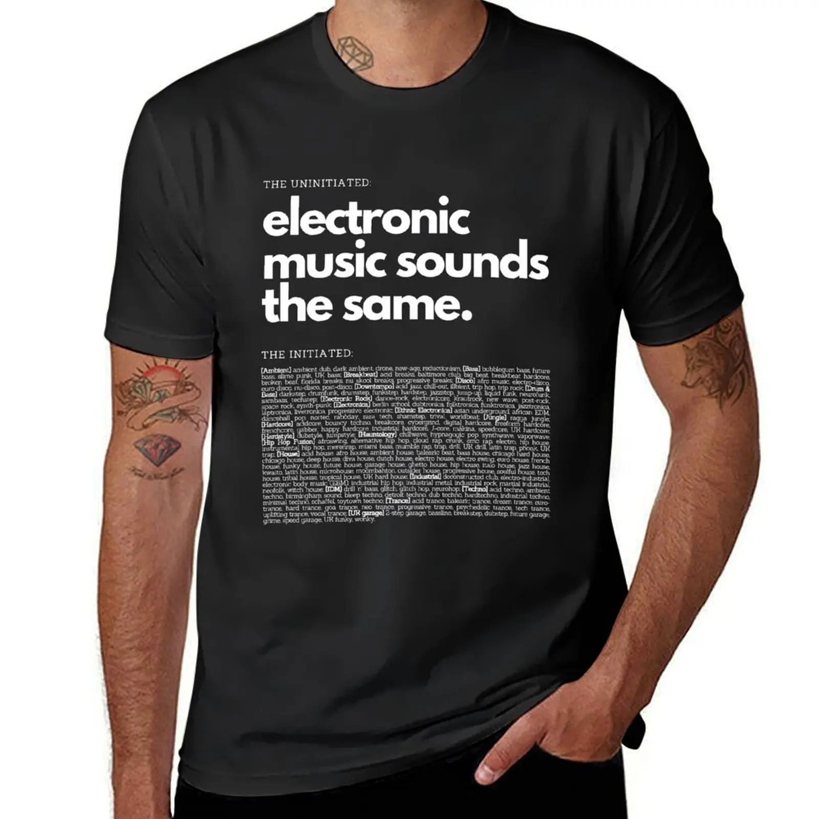 Electronic Music Genre Funny Techno T-Shirt sports fans cute clothes t shirts for men pack