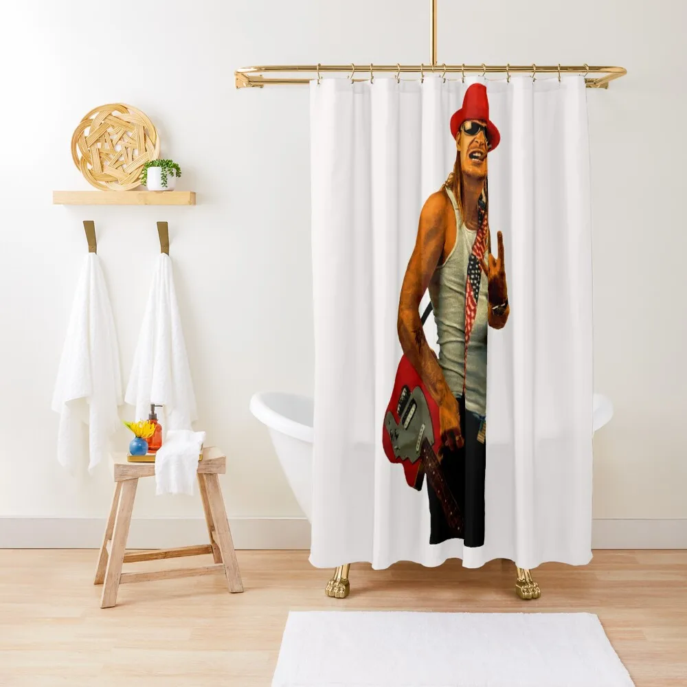 

Vintage Kid Rock Shower Curtain In The Bathroom Bathroom Accessories Curtain