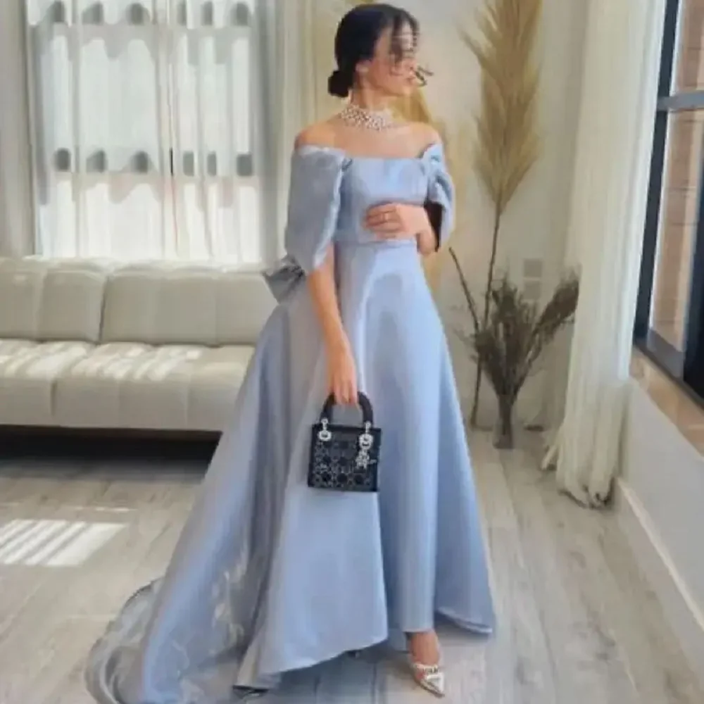 

Customized A Line Prom Dresses 2024 Vintage Party Dress Women Floor Length Formal Evening Gowns Occasion Event With Bow Back