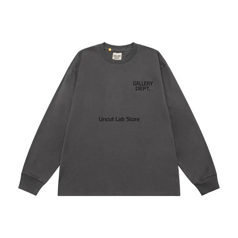 GALLERY DEPT brand cotton letter print High Street long-sleeved T-shirt
