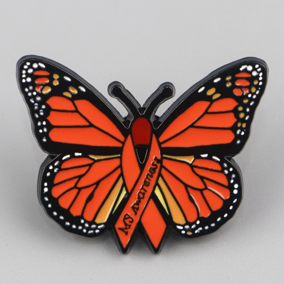 Beautiful Orange Butterfly Enamel Pins Cartoon Brooch Clothes Backpack Lapel Badges Fashion Jewelry Accessories Friends Gifts