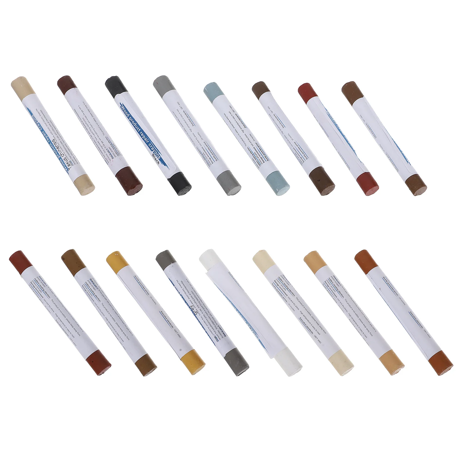 

16Pcs Furniture Repair Wax Crayons Color Variety Portable Design Wood Scratch Repair Markers for Home Office Use