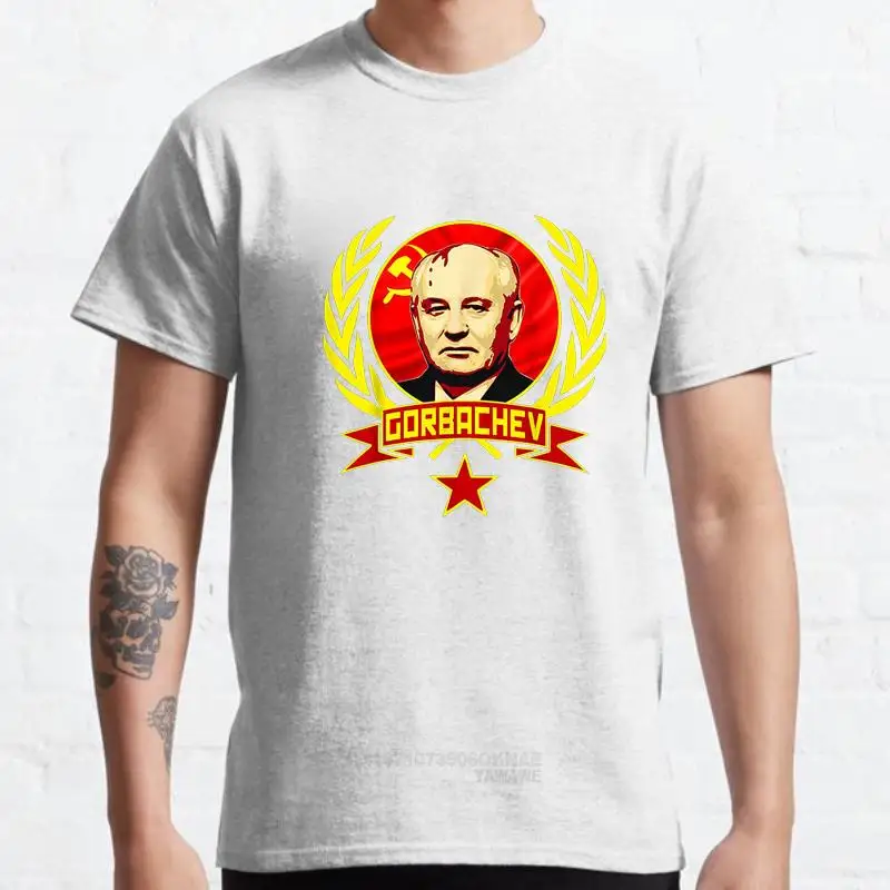 Russia Forever Gorbachev Tshirt Soviet Union Remembering Mikhail Gorbachev Printed T-shirt Tops Women Men Casual O-neck Unisex