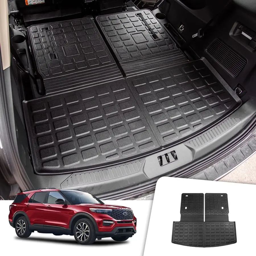 

Cargo Mat Compatible with 20202025 2026 Ford Explorer 6amp7 Passenger Cargo Liner Trunk Mat Back Seat Cover Protector Upgrade 20