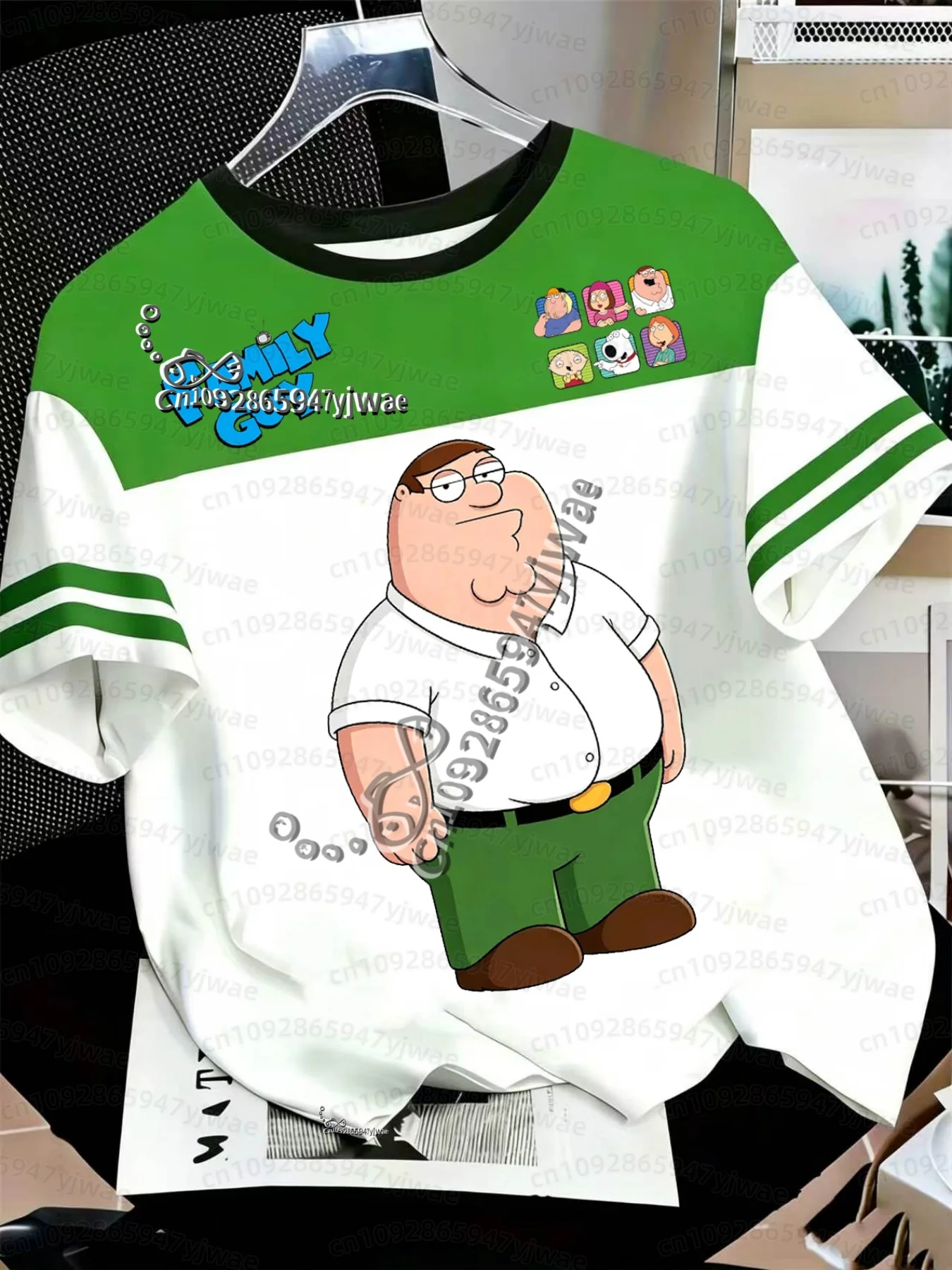 camiseta-engracada-de-manga-curta-com-estampa-grafica-stewie-peter-brian-para-atividades-em-grupo-familiar-com-etiqueta-de-nome