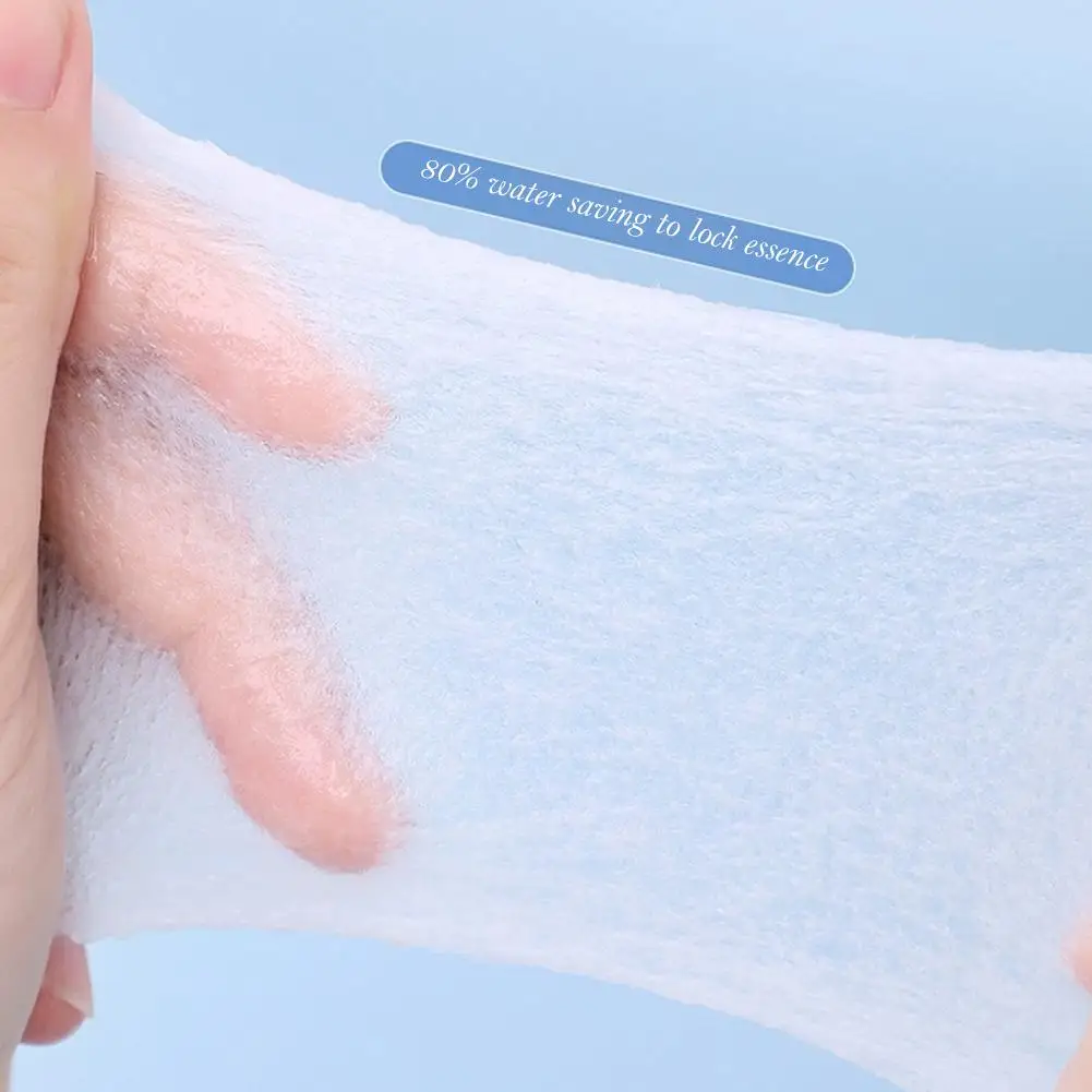 3in-1 습식 압축 면 패드 부드러운 질감 메이크업 리무버 면 패드 일상적인 얼굴 세정용, 습식 압축 메이크업 K5Q9