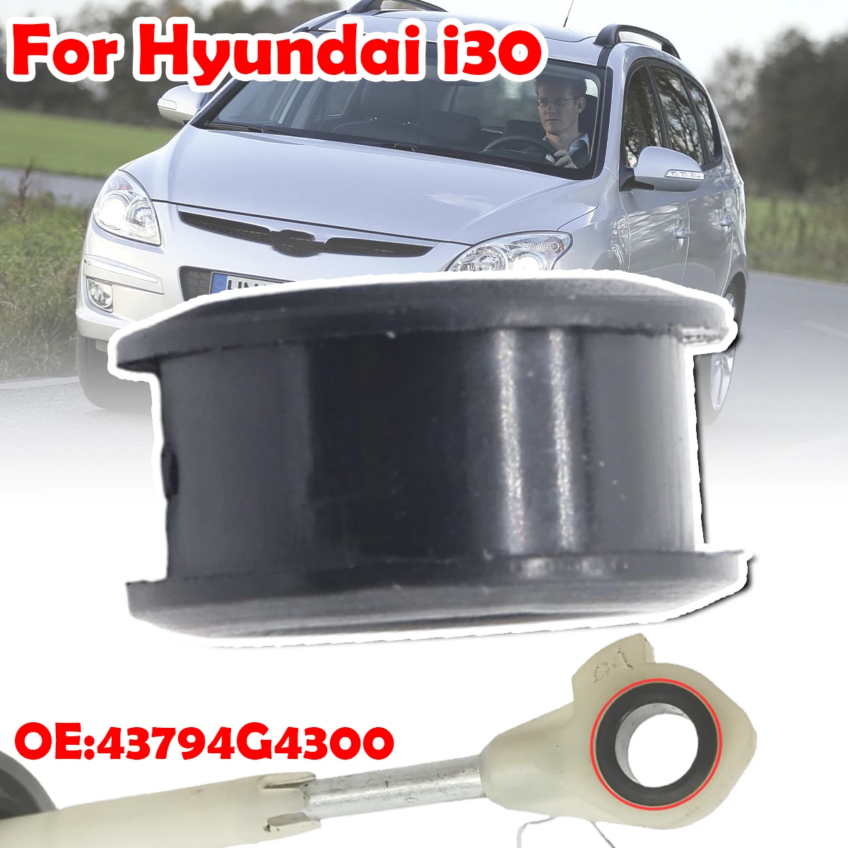 

1/2X For Hyundai i30 PD FDGear Shifter Cable Linkage Bushing Sleeve Both Ends Grommet Fix Durability Car Accessories 43794G4300