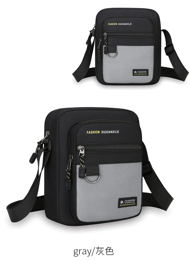 حقيبة كروس كاجوال للرجال من أكسفورد مقاومة للماء، متعددة الطبقات خفيفة الوزن ومتعددة الجيوب لتسجيل النقود #3