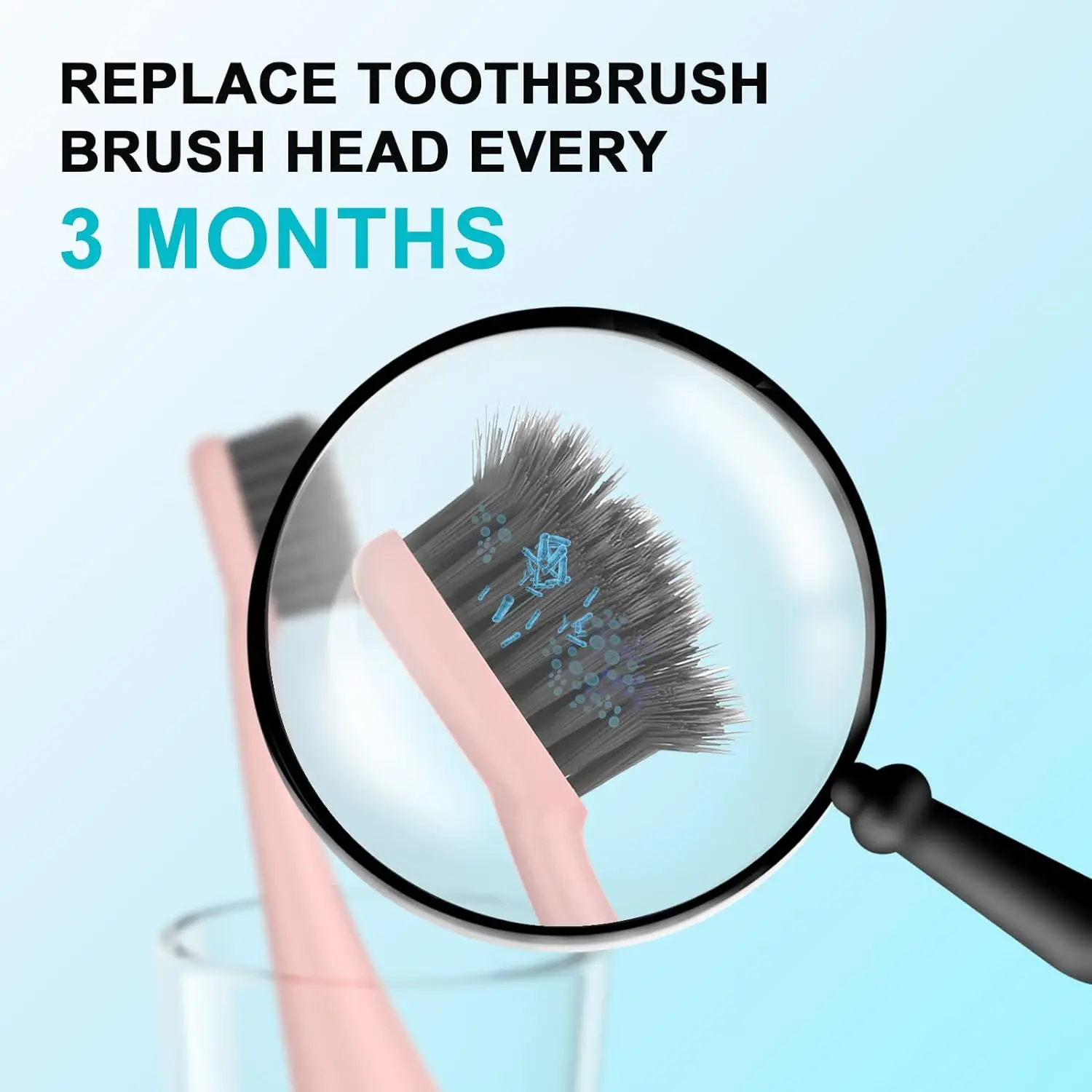 Wymienne główki do szczoteczek do zębów do oryginalnej elektrycznej szczoteczki do zębów Burst and Pro Sonic Miękkie włosie węglowe Uzupełnianie Usuń płytkę nazębną