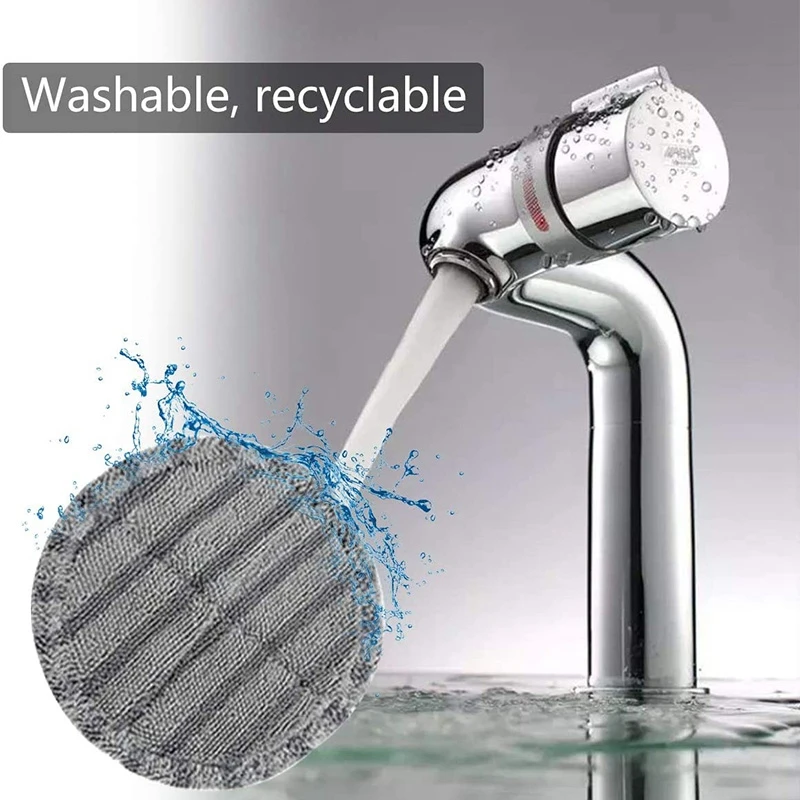 AD24 6 Buah Suku Cadang Pengganti dari Kain Pel Kepala Sikat Serat Mikro Bantalan Pel untuk Aksesori Penyedot Debu Dyson V7 V8 V10 V11