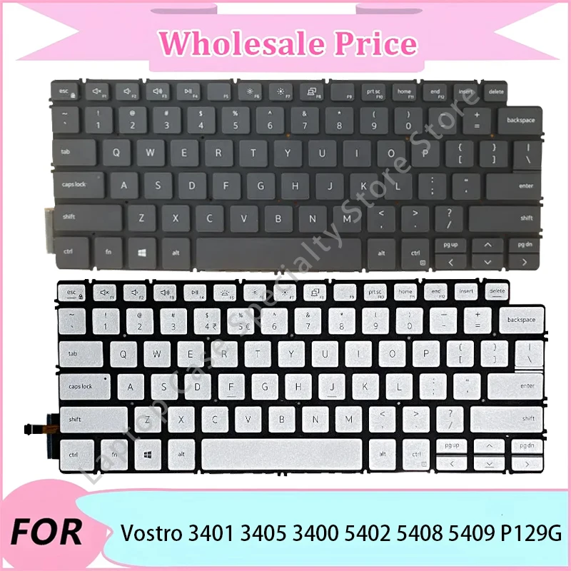 

New For Vostro 3401 3405 3400 5402 5408 5409 P129G Case/Laptop replacement parts/Keyboard/Replacement Keyboards