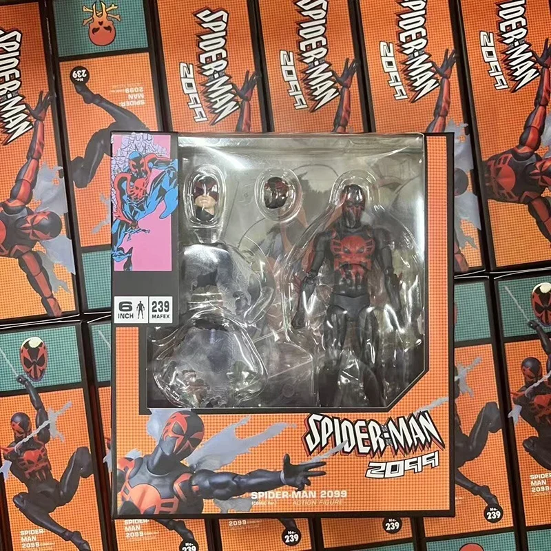 

The New Comics Multiverse Mafex2099 Cartoon Version Of Spider-Man Model Collection Ornaments Doll Birthday Gift