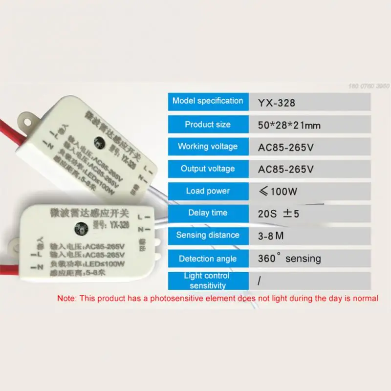 Controlador de Interruptor de Sensor de movimiento de cuerpo humano, Sensor infrarrojo inteligente, luz de armario, Control de voz