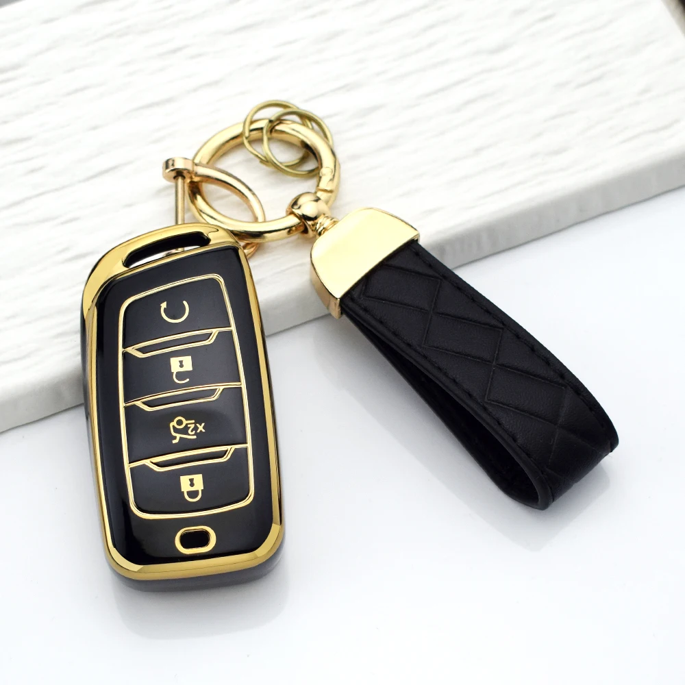 4 Buttons TPU Remote Key Fob Holder Cover Case for Changan Hunter F70 CS35 CS75 PLUS CS85 COUPE CS95 Protector Skin Accessories