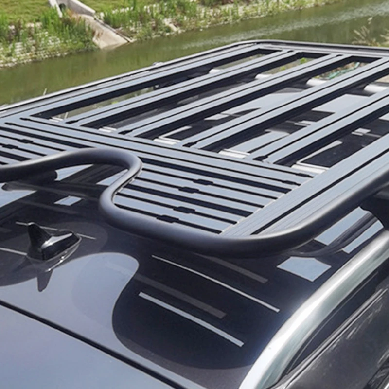 

Modification Suitable for 's Domineering Prado Land Cruiser Superb Roof Luggage Rack Expansion Platform Stainless Steel