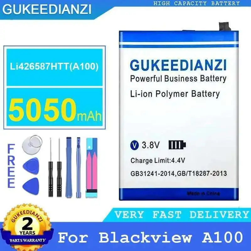 

Stable For Blackview A100 Li426587htt Mobile Phone Battery 5050Mah