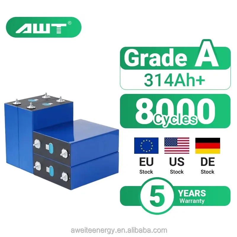 

Czh Republic Stock 200Ah 280Ah 304Ah 320Ah 340Ah 3 2V Prismatic Lithium Ion Batteries Grade A LiFePO4 Cell For Home
