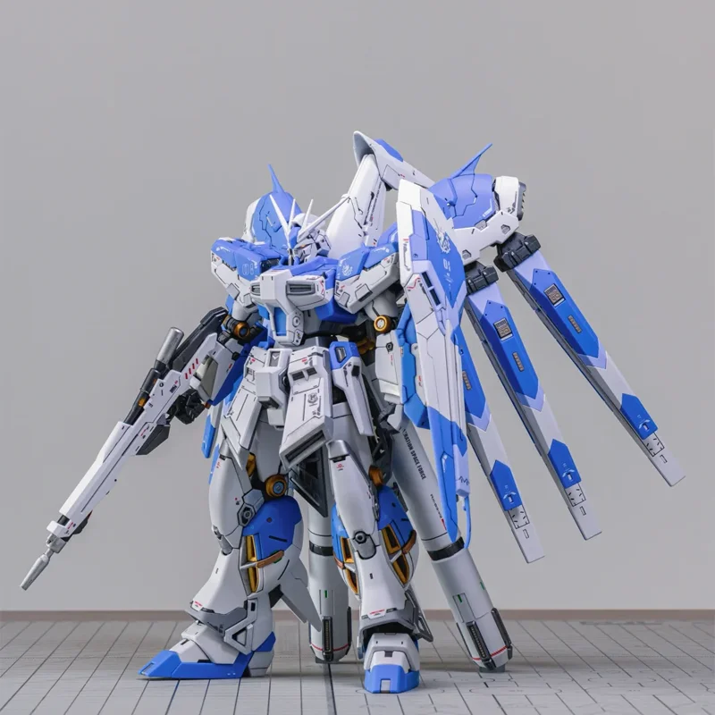 

GL RG 1/144 Hi-ν Amuro Ray Custom Mech Assembly Model Kit Action Figure Boys' Puzzle Toys Gift Collectible Desktop Ornament Doll