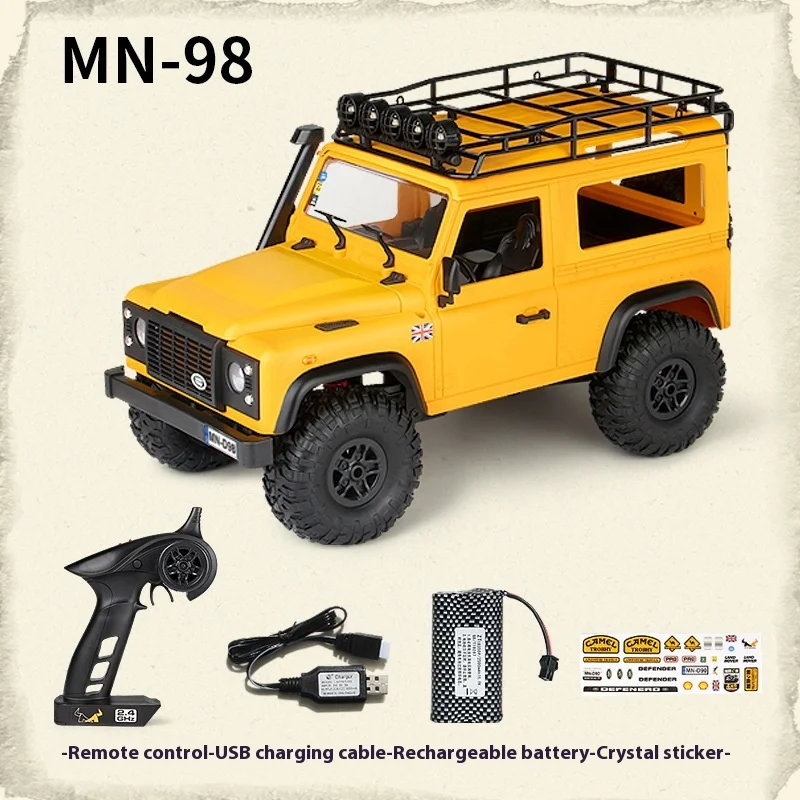 

2025 Hot items MN98 Camel Cup RC Model Car Defender Full Scale RC Car 2.4G 4WD Off road Vehicle Children's Toy Gift