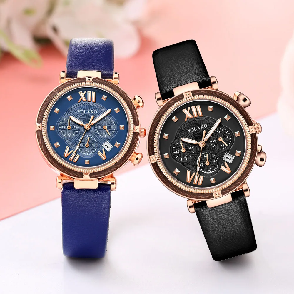 

Women's Ladies Watch Fashion Calendar Watch Women Fashion Leather Starry Sky Wristwatches Clock Relogio Feminino Zegarek Damski