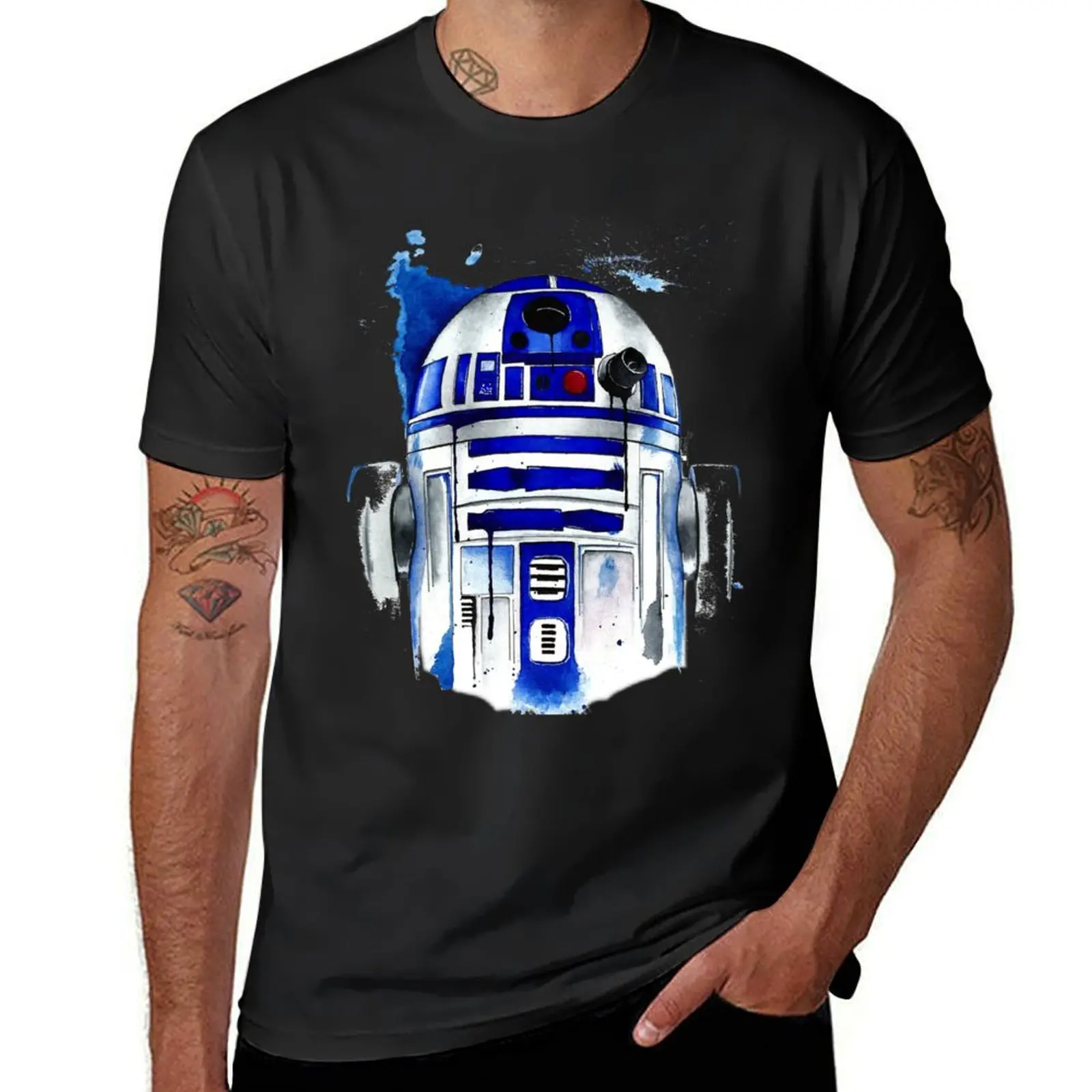 droid r2 T-Shirt customs plus size tops kawaii clothes tops Men's clothing