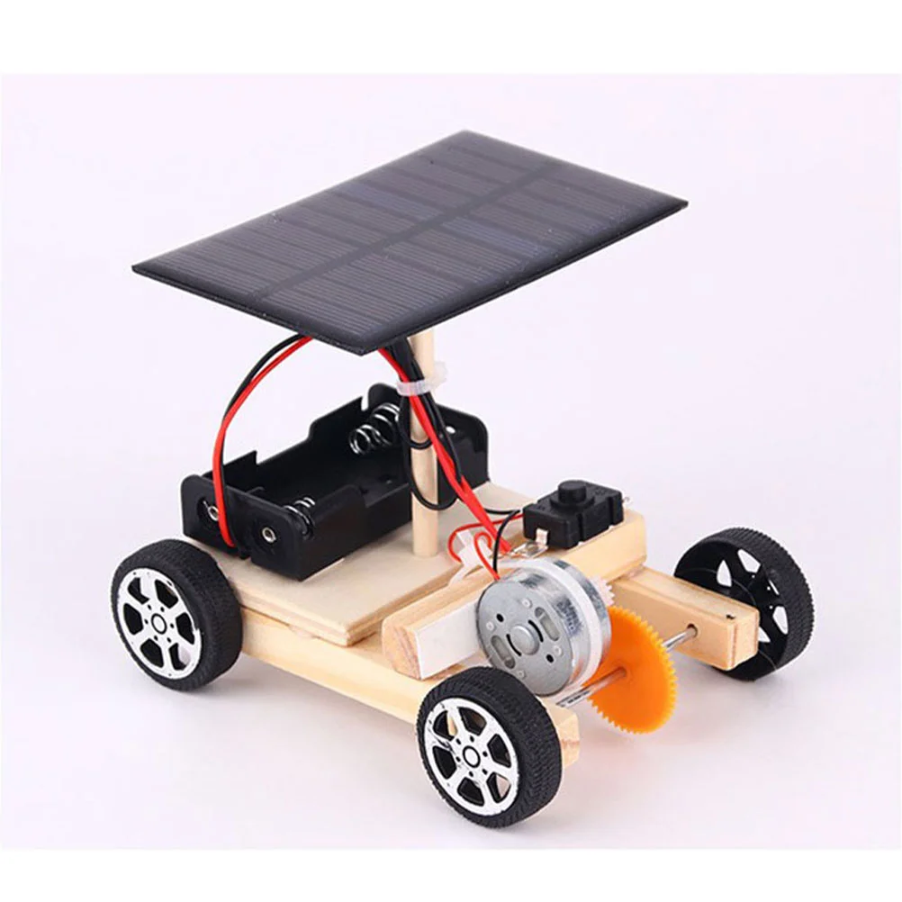 DIY Solar Electric Car Manual Handmade Circuit Science Building Kit Creative Engineering Toy Student