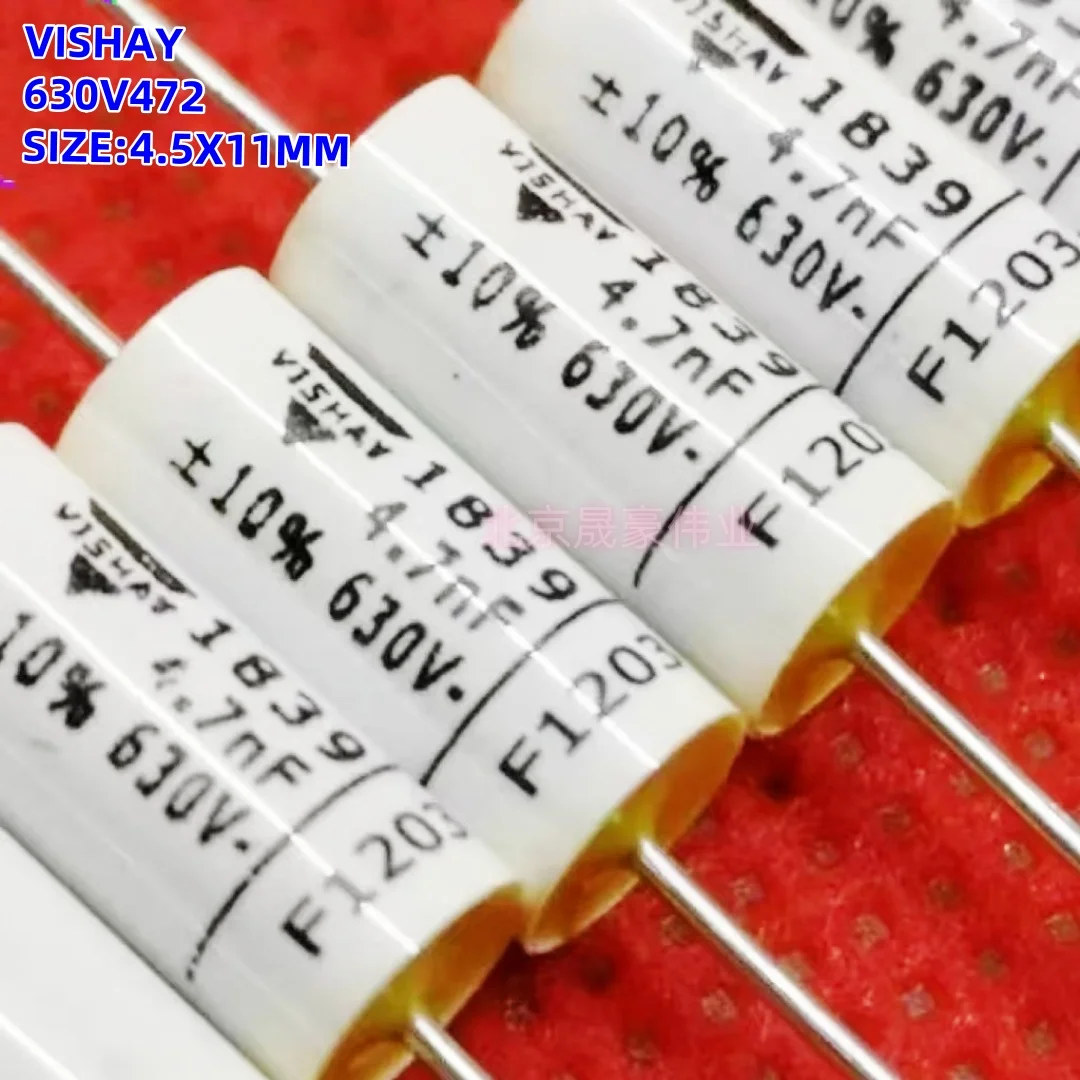 

10pcs MKP 1839 series 1NF 630V 221K 102K 222K 332K 472K 2.2NF/4.7NF/3.3NF/630V 220PF Axial Non inductive Absorption Capacitor