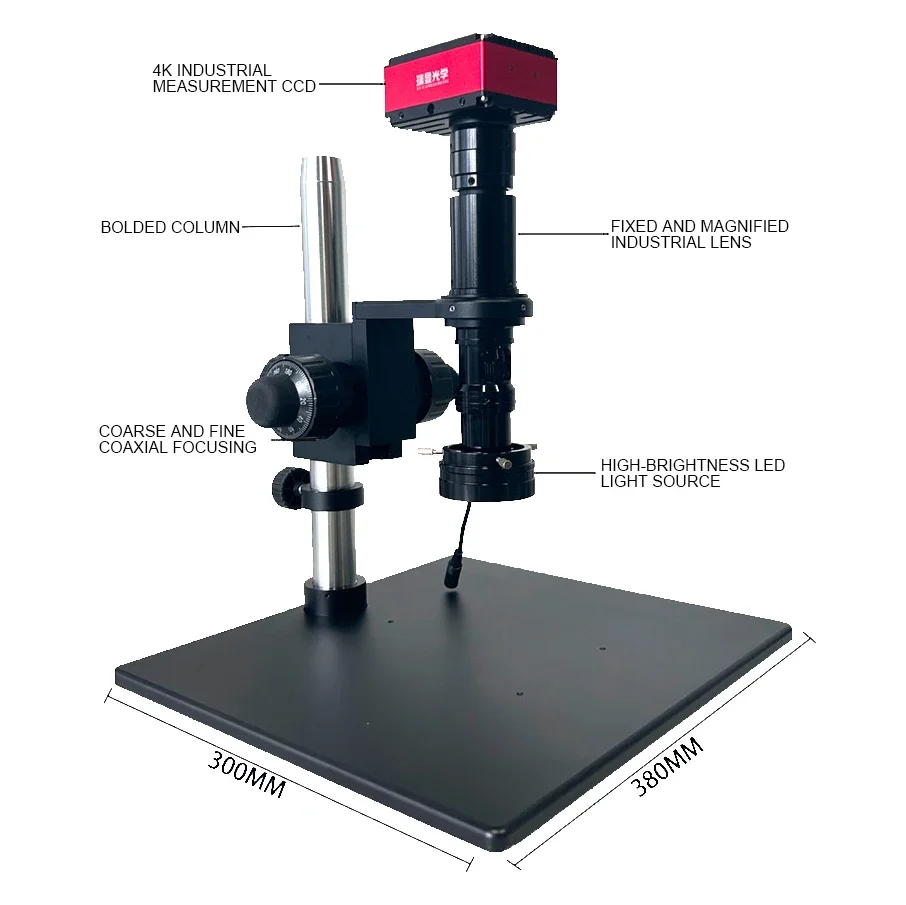 

2026 4K HD Video Microscope Camera With 215X Continuous Zoom For Static Dynamic Image Acquisition For Phone PCB Repairing