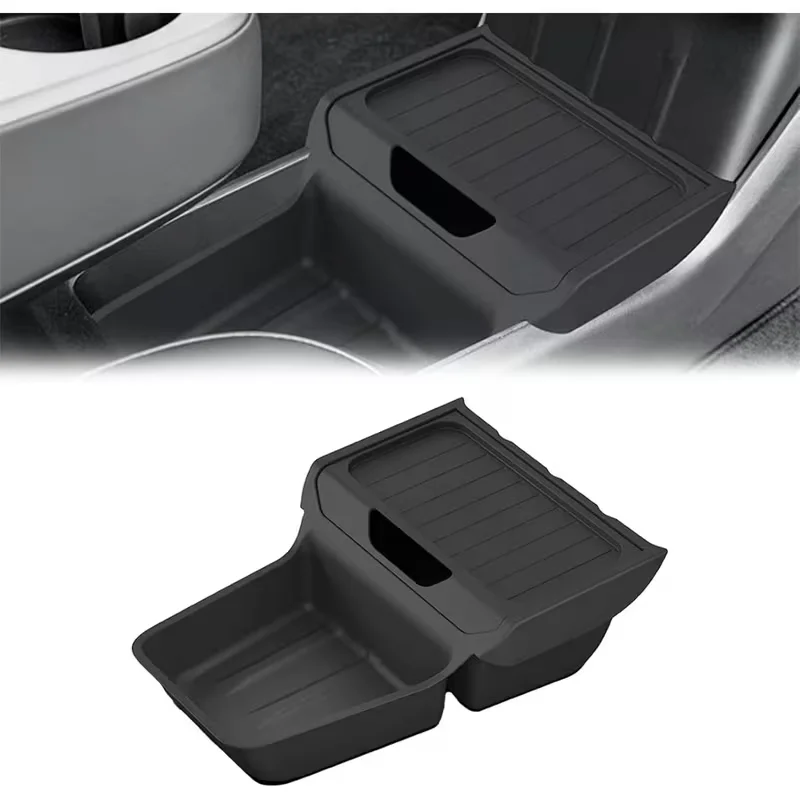Für Tesla Model Y Standard 2026 Mittelkonsolen-Organizer Ablage Armlehnen-Aufbewahrungsbox Innenzubehör Matte – Detail 4