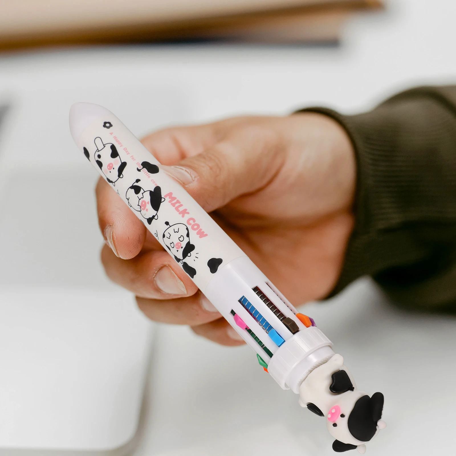 

8 Pcs Ten Color Children Pen Adorable Fun Ballpoint Daily Use Cartoon Writing Portable Interesting Ergonomic Smooth