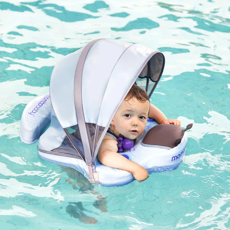 NEW Non Inflatable Baby Swim ring Float Chest Swimming Ring Children's swim ring with sunshade and Without Sunshade Water Toys