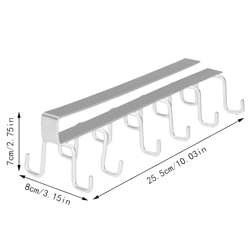 Haken unter Regal Tassen Rack Bohren Kaffeetasse Halter Küchen utensilien halter Hänge haken Rack für Küchen schrank