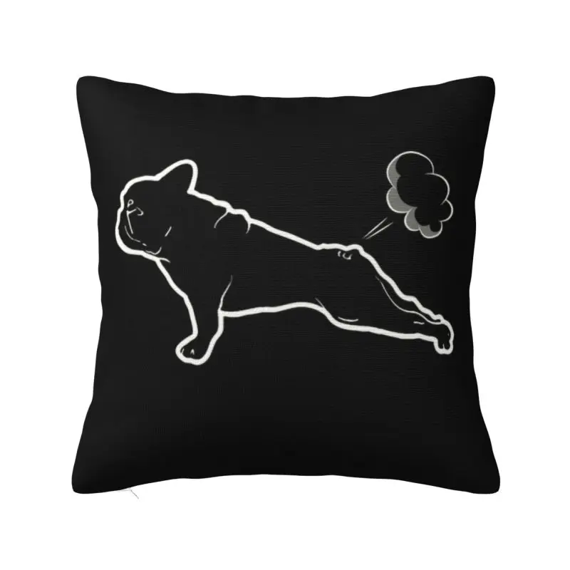 

Luxury French Bulldog Yoga Cushion Covers 40x40cm Velvet Throw Pillow for Car Square Pillowcase Decoration